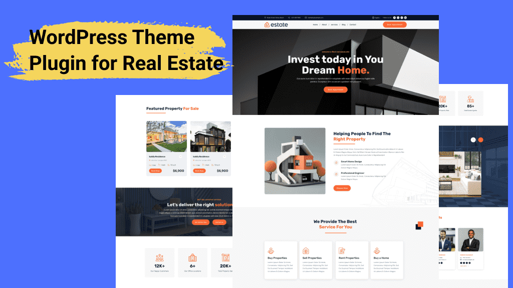 WordPress Theme Plugin for Real Estate Websites